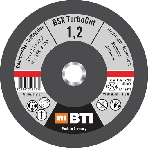Trennscheiben, BSX TurboCut Alu, BSX Turbo-Cut Alu, BSX Turbo Cut Alu